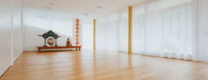 Yoga studio for our wellness weekend retreat